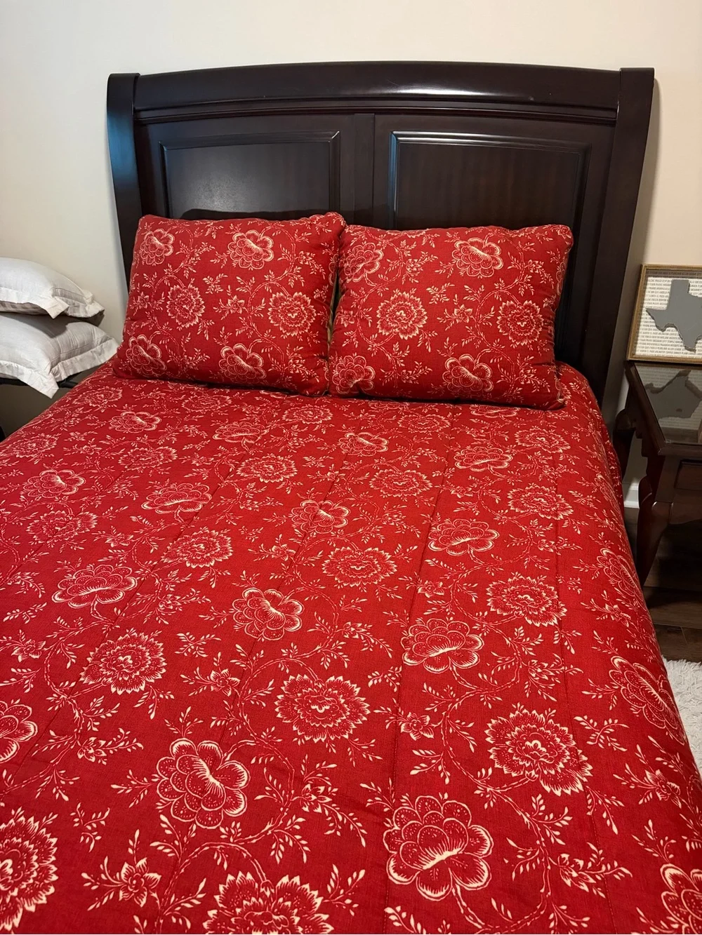 Ralph Lauren Cold Spring Red Queen Duvet & Shams - French Country